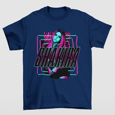 Camiseta Básica Shakira- azul-marinho