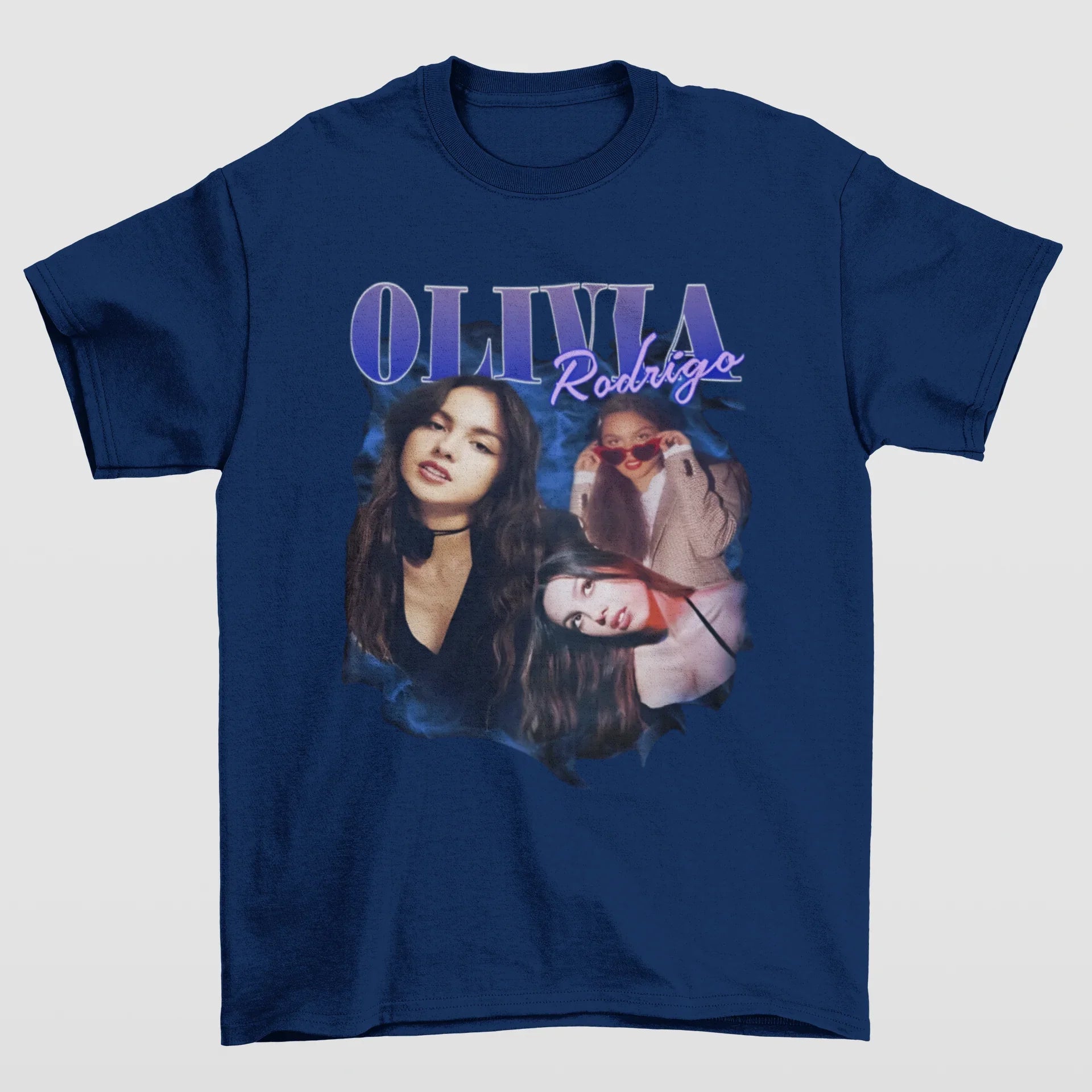 Camiseta Básica Olivia Rodrigo- azul-marinho