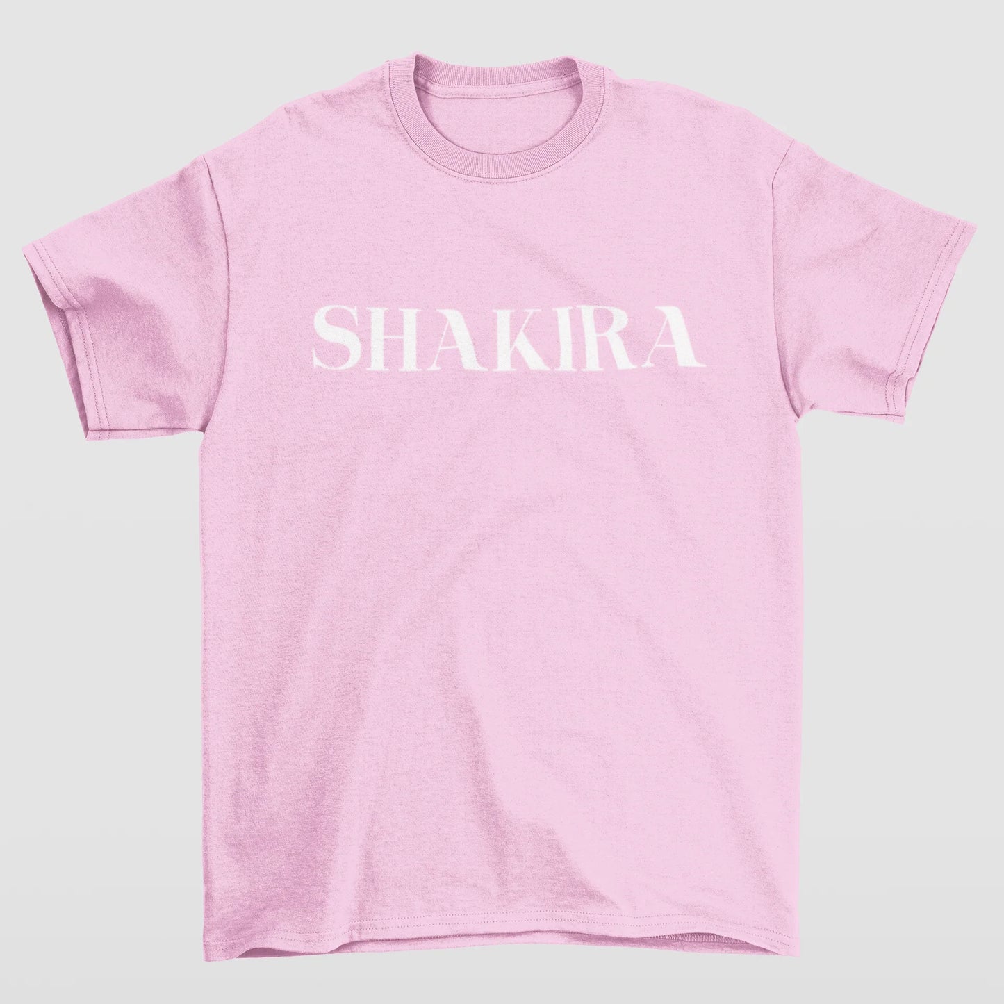 Camiseta Básica Shakira Name-ROSA BEBE