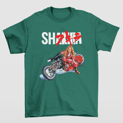 Camiseta Básica Shakira Anime Style- VERDE