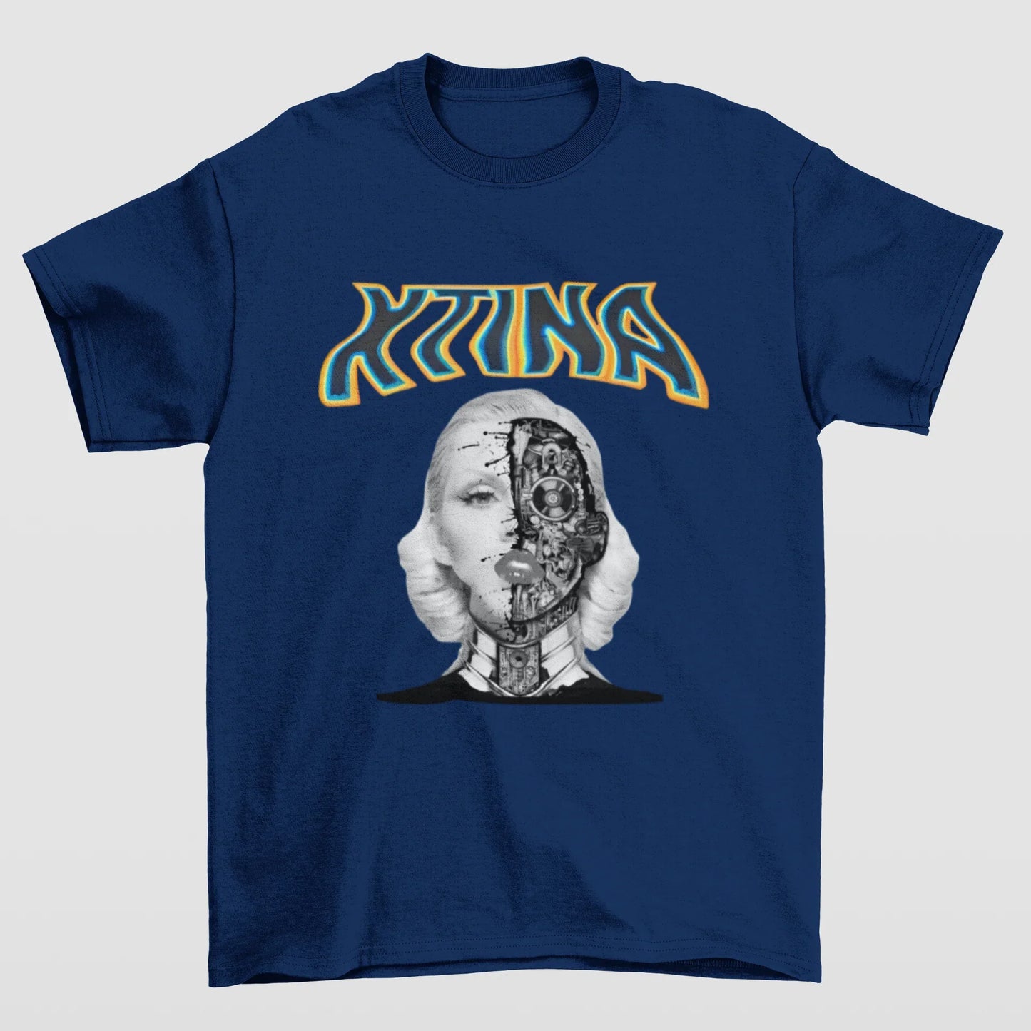 Camiseta Básica Christina Aguilera Bionic- AZUL-MARINHO