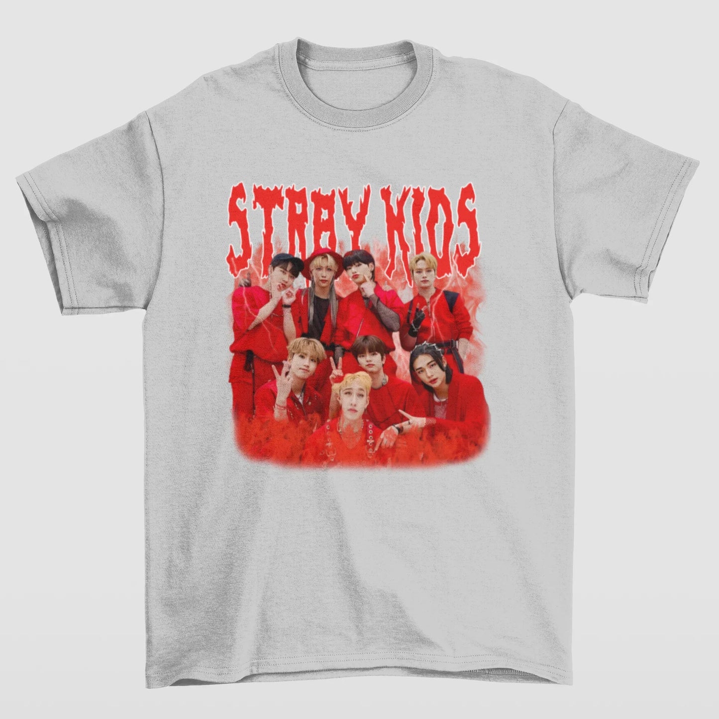 Camiseta Básica Stray Kids Retro 90's
