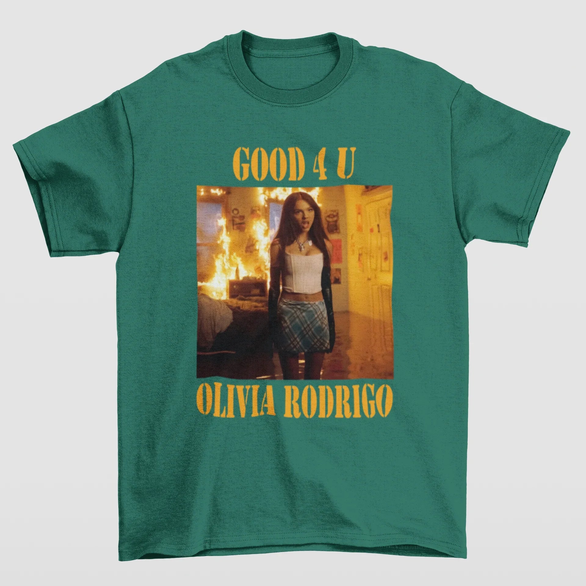 Camiseta Básica Good 4U Olivia Rodrigo- verde