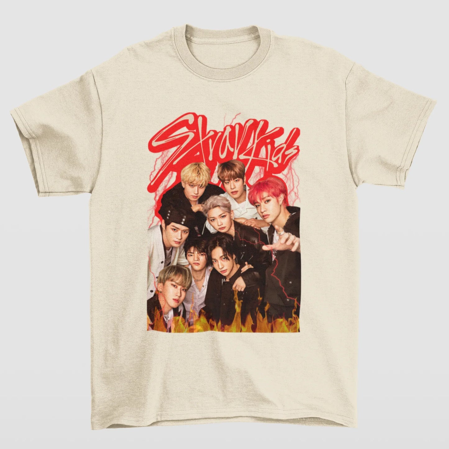 Camiseta Básica Stray Kids Vintage
