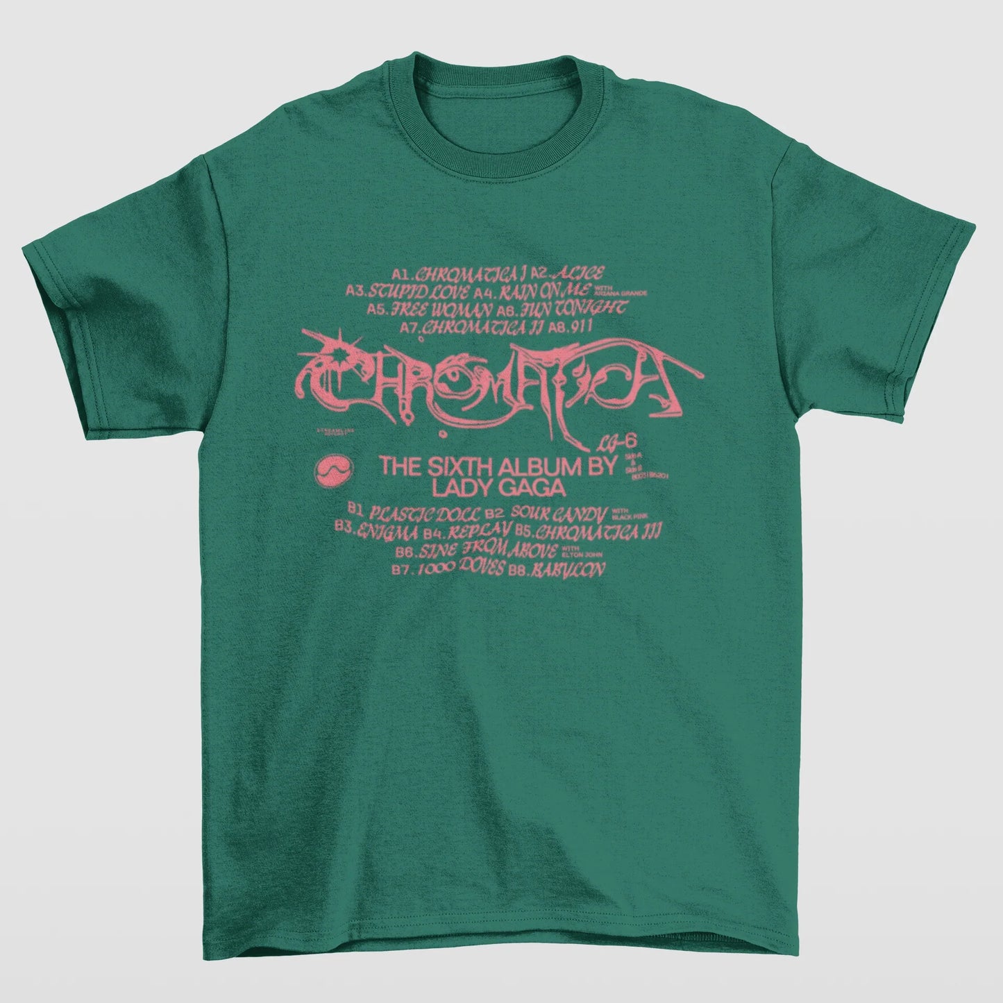 Camiseta Básica Lady Gaga Sixth Album