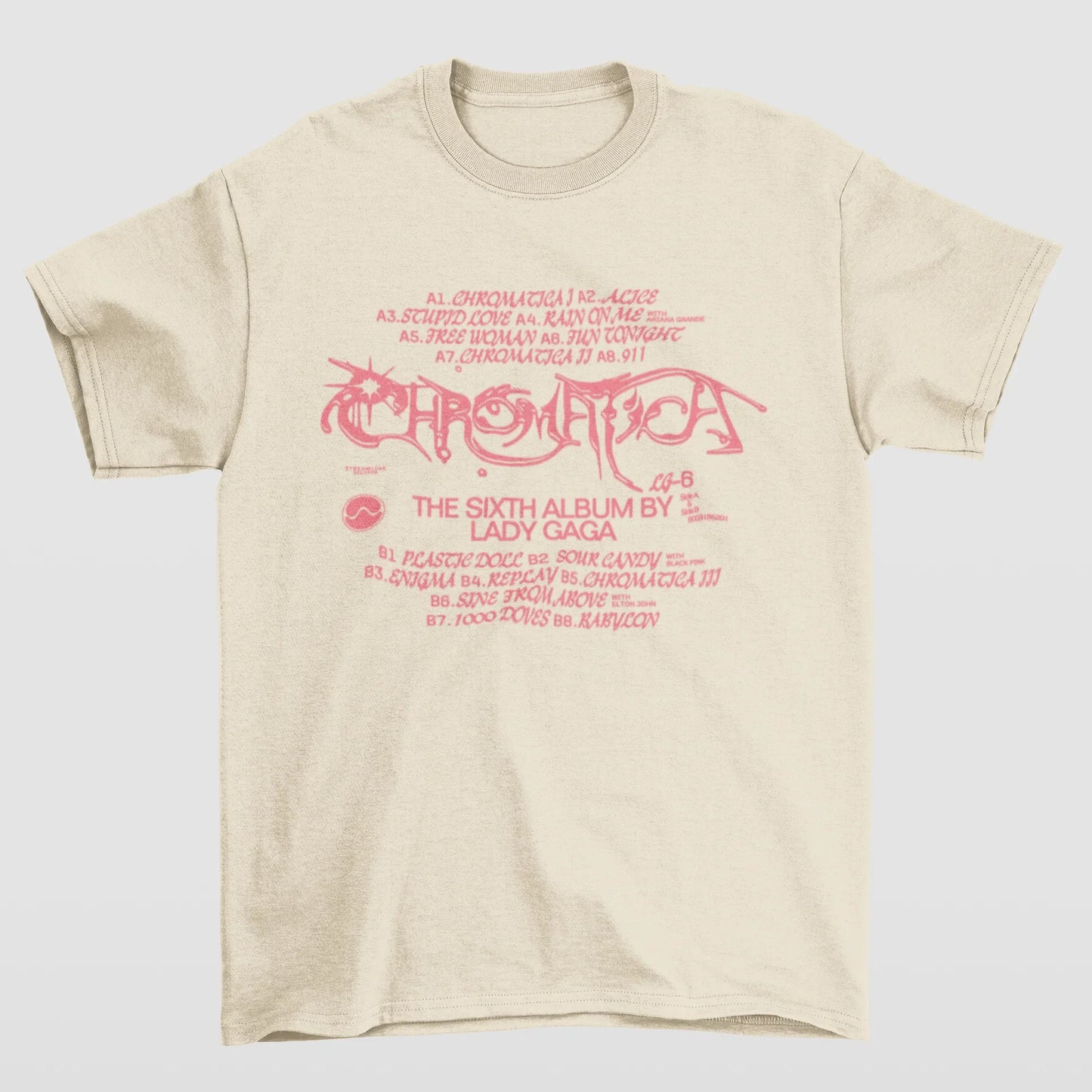 Camiseta Básica Lady Gaga Sixth Album