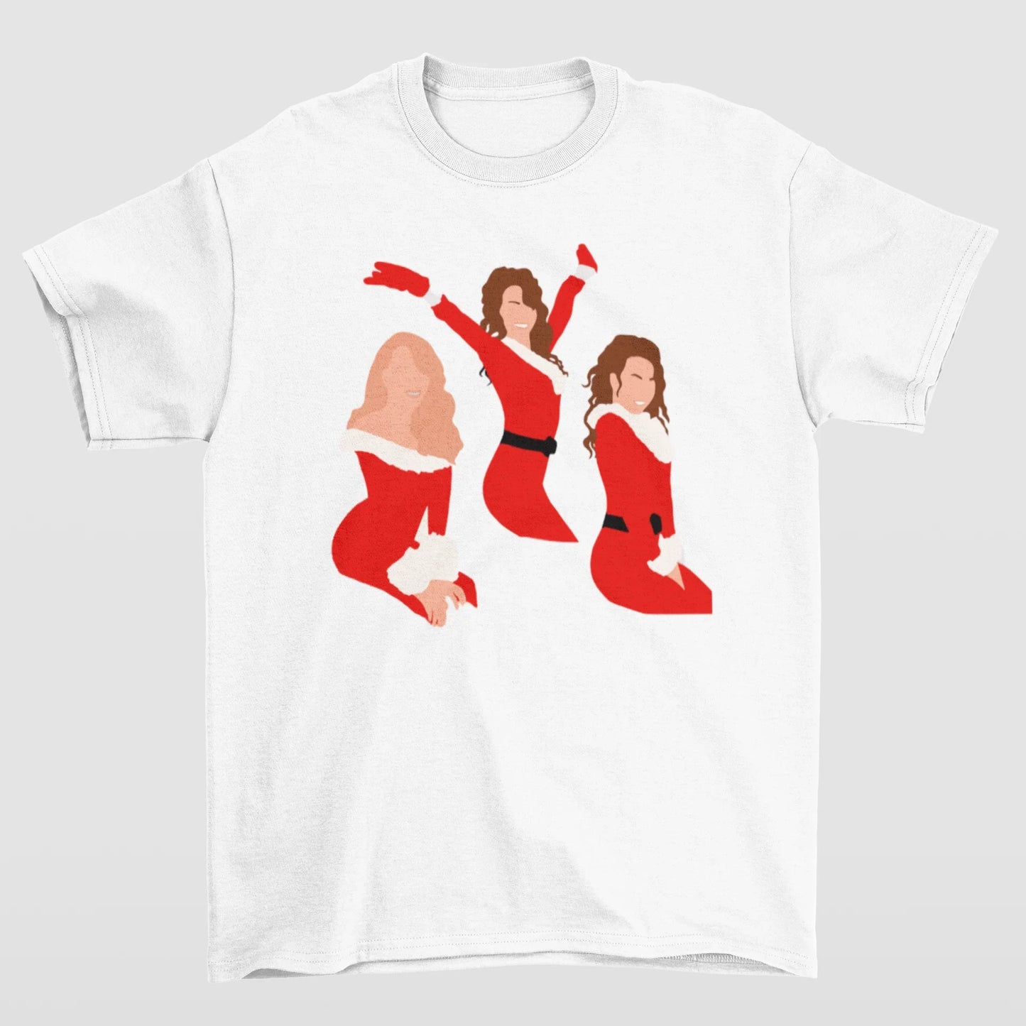 Camiseta Básica Christmas Mariah Carey Graphic- branco