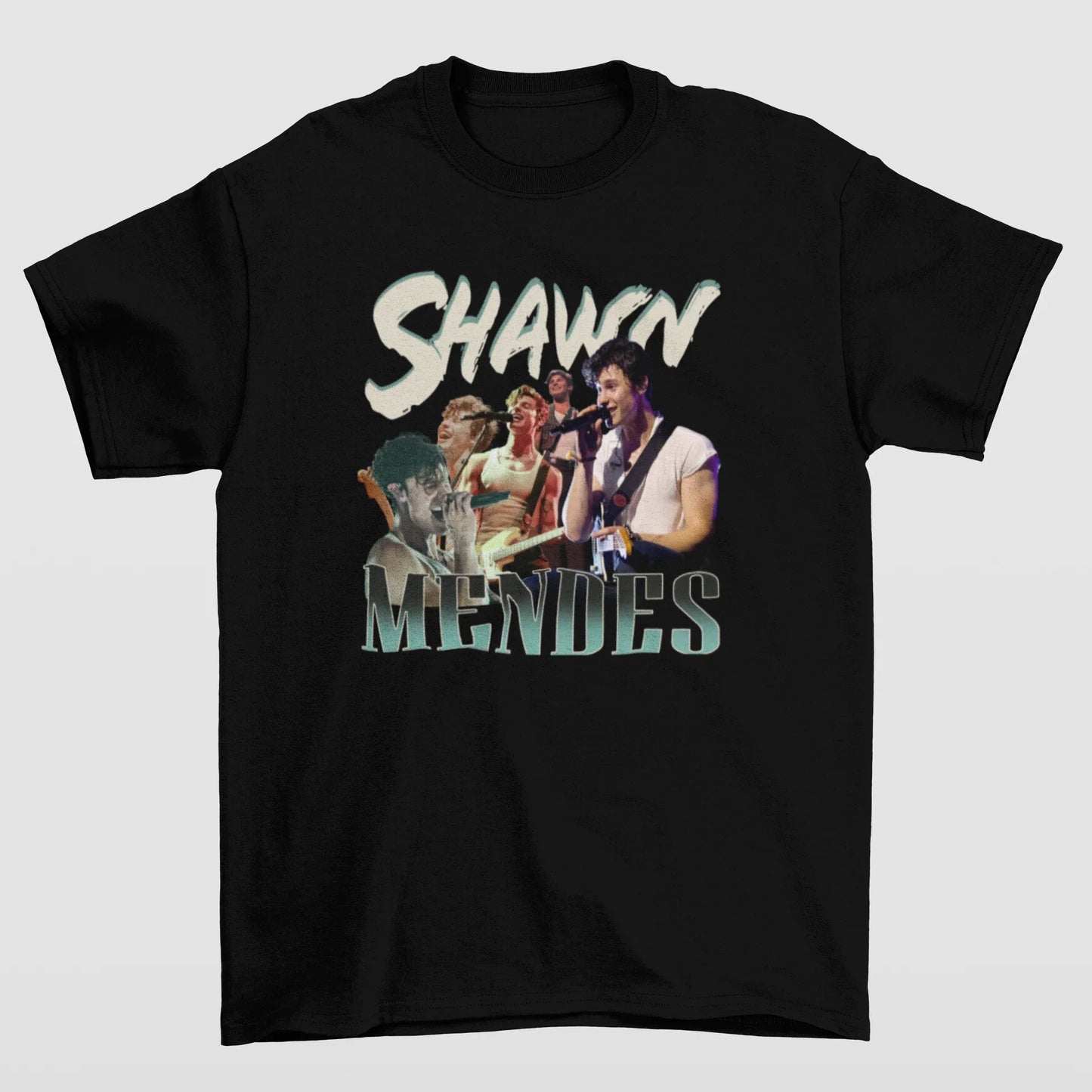 Camiseta Básica Shawn Mendes Collage