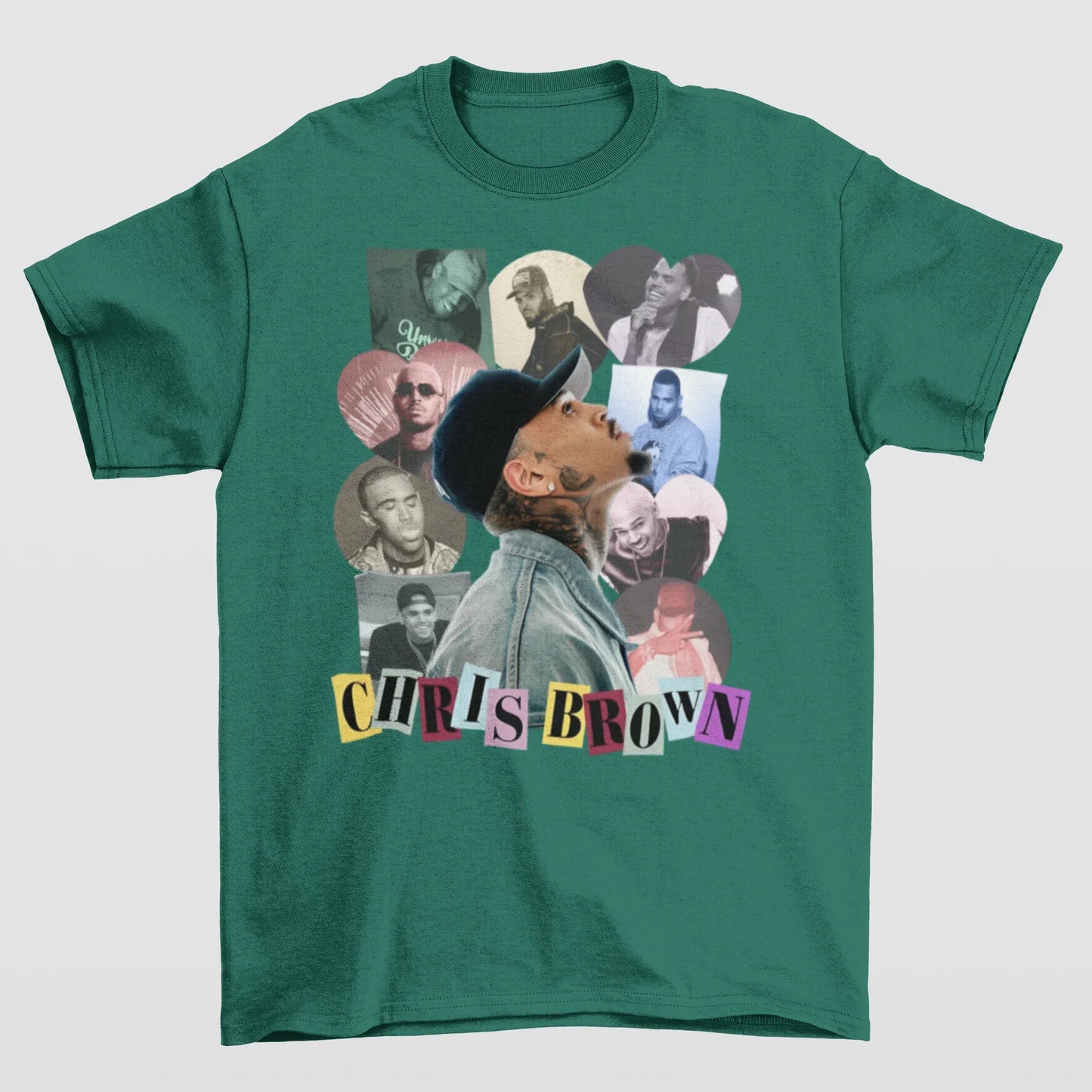 Camiseta Básica Chris Brown Collab Show- VERDE