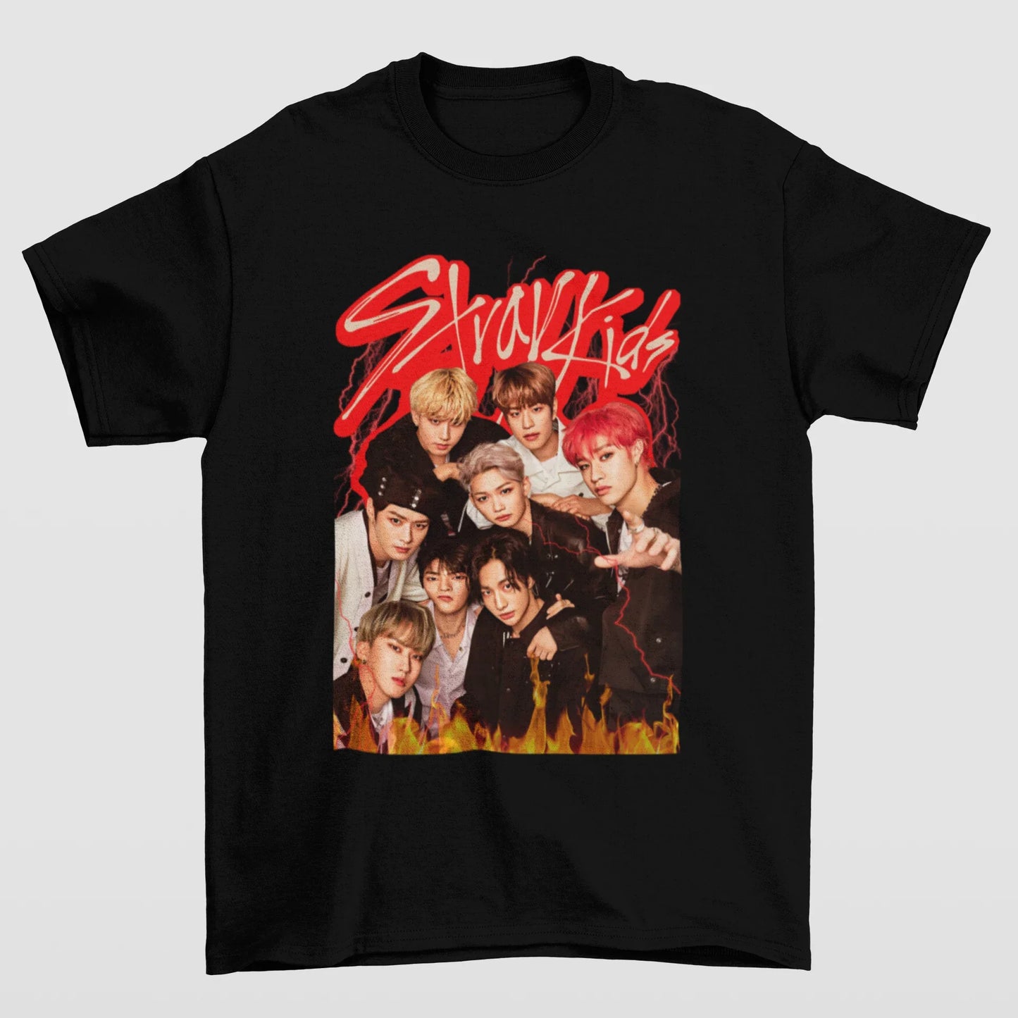 Camiseta Básica Stray Kids Vintage