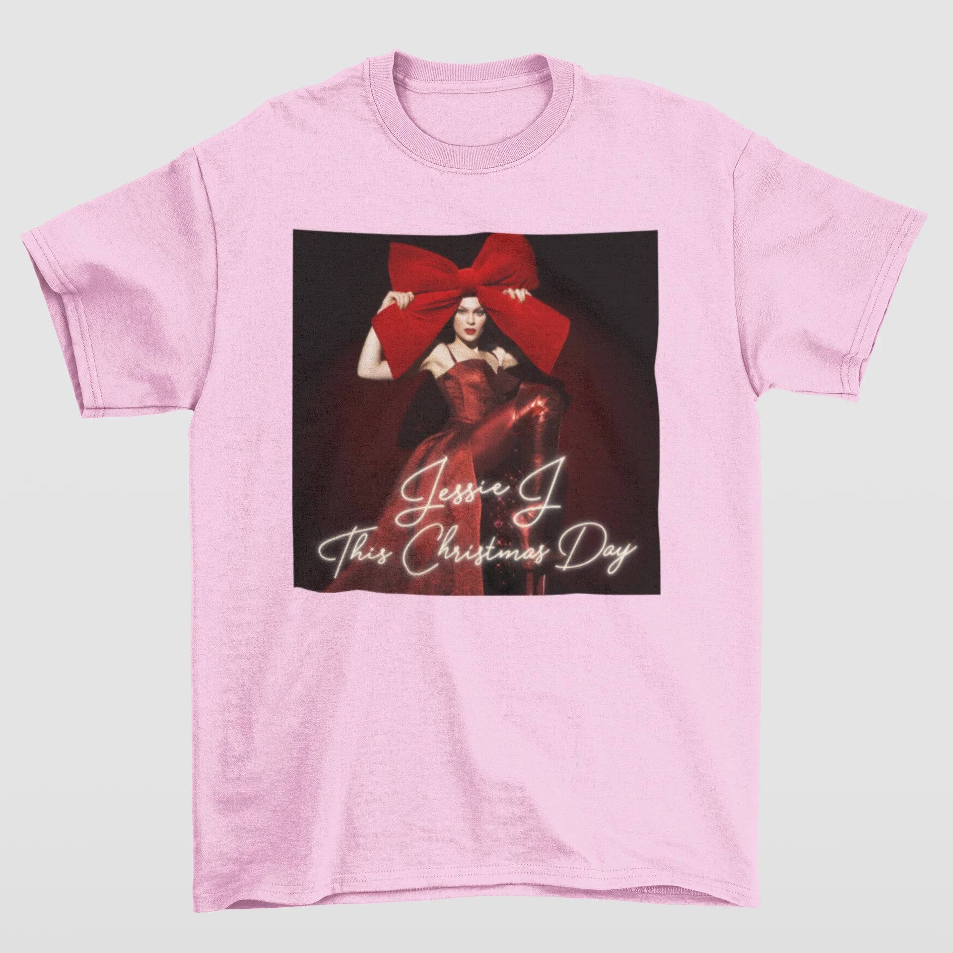 Camiseta Básica Jessie J. This Christmas Day- rosa bebe