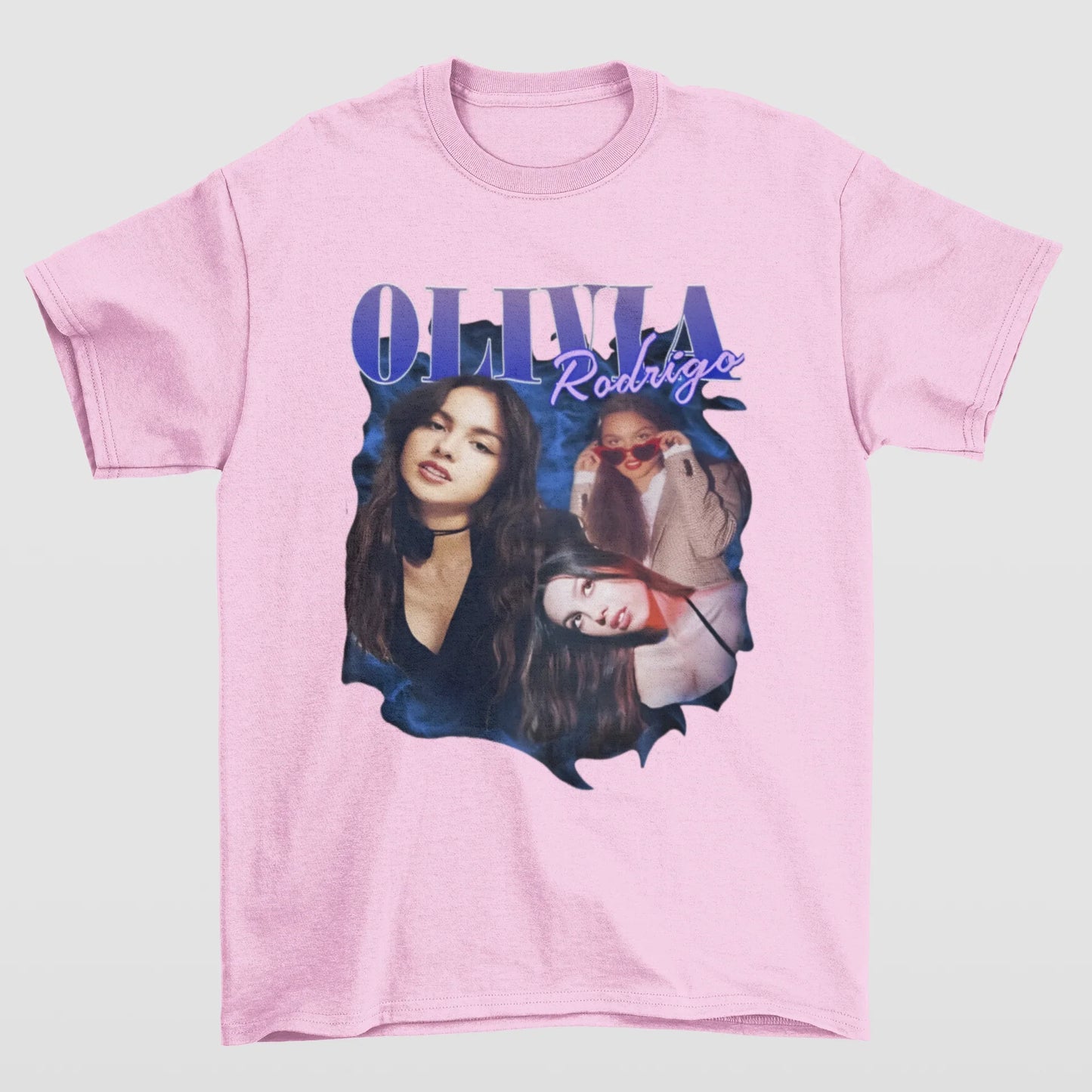 Camiseta Básica Olivia Rodrigo- rosa bebe