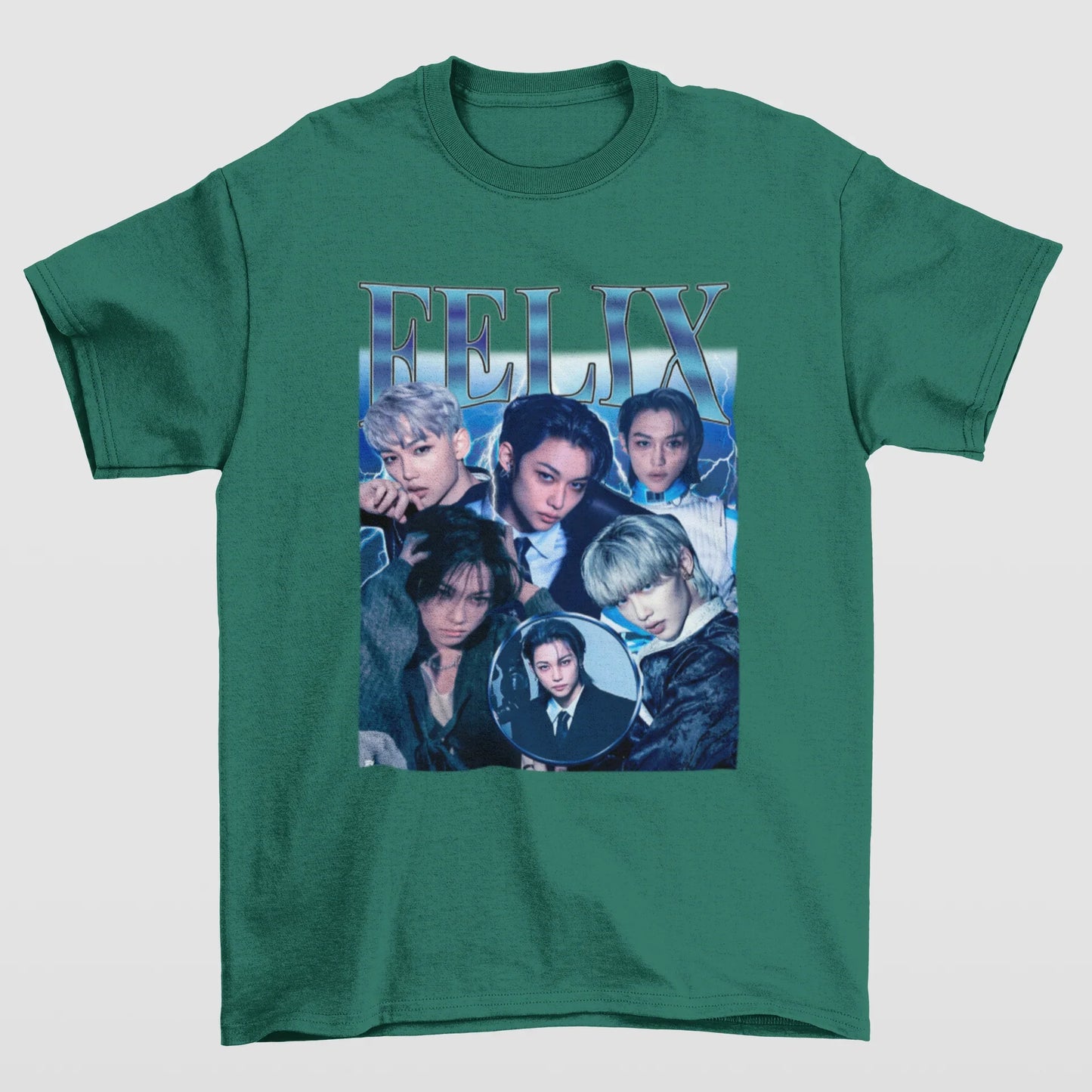 Camiseta Básica Stray Kids Felix Retro