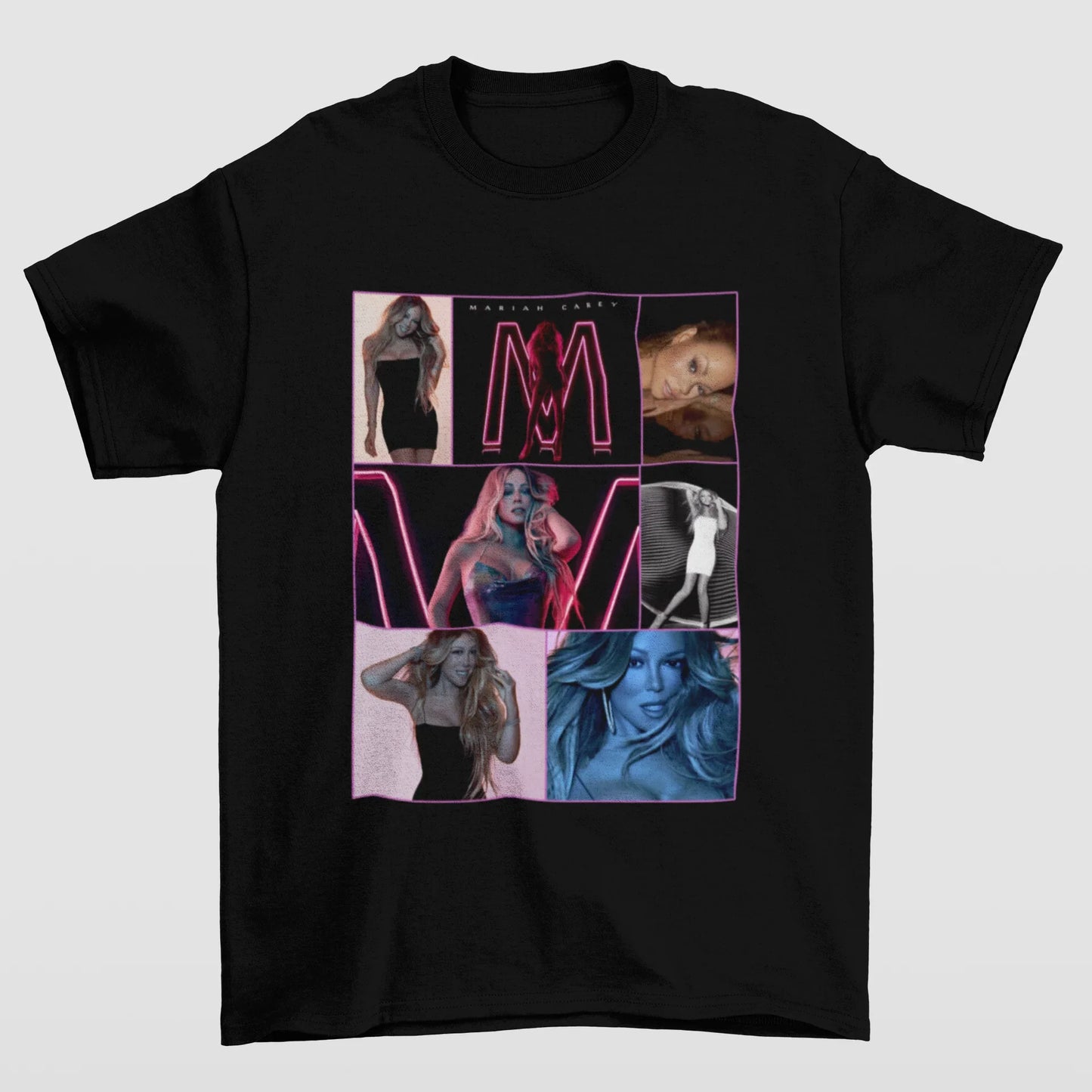 Camiseta Básica Mariah Carey 90's Vintage- preto
