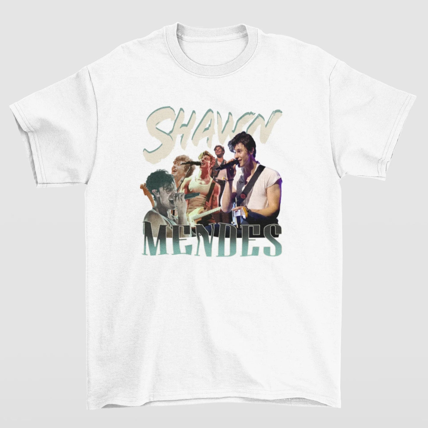 Camiseta Básica Shawn Mendes Collage
