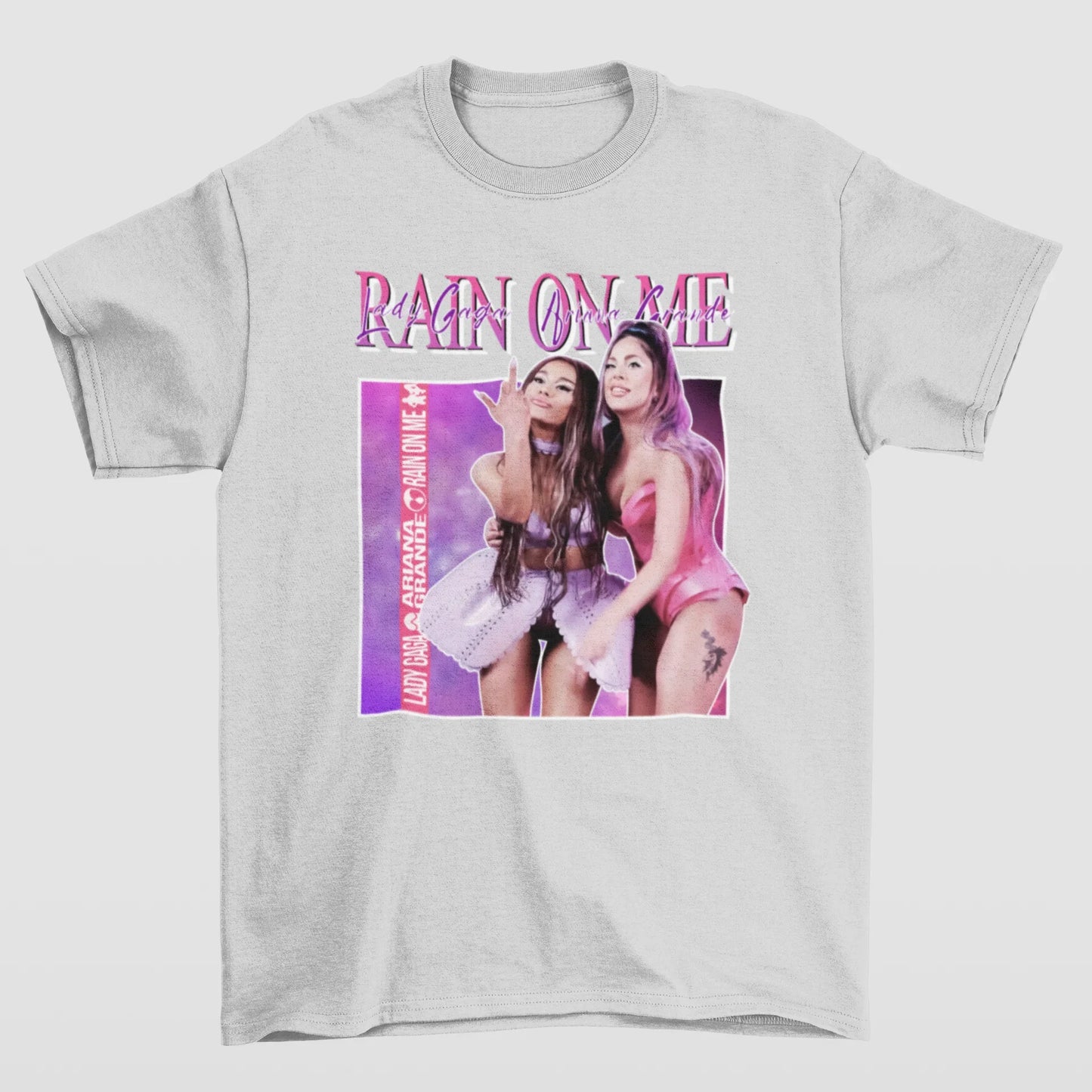 Camiseta Básica Lady Gaga Rain on Me