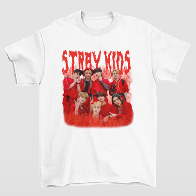 Camiseta Básica Stray Kids Retro 90's