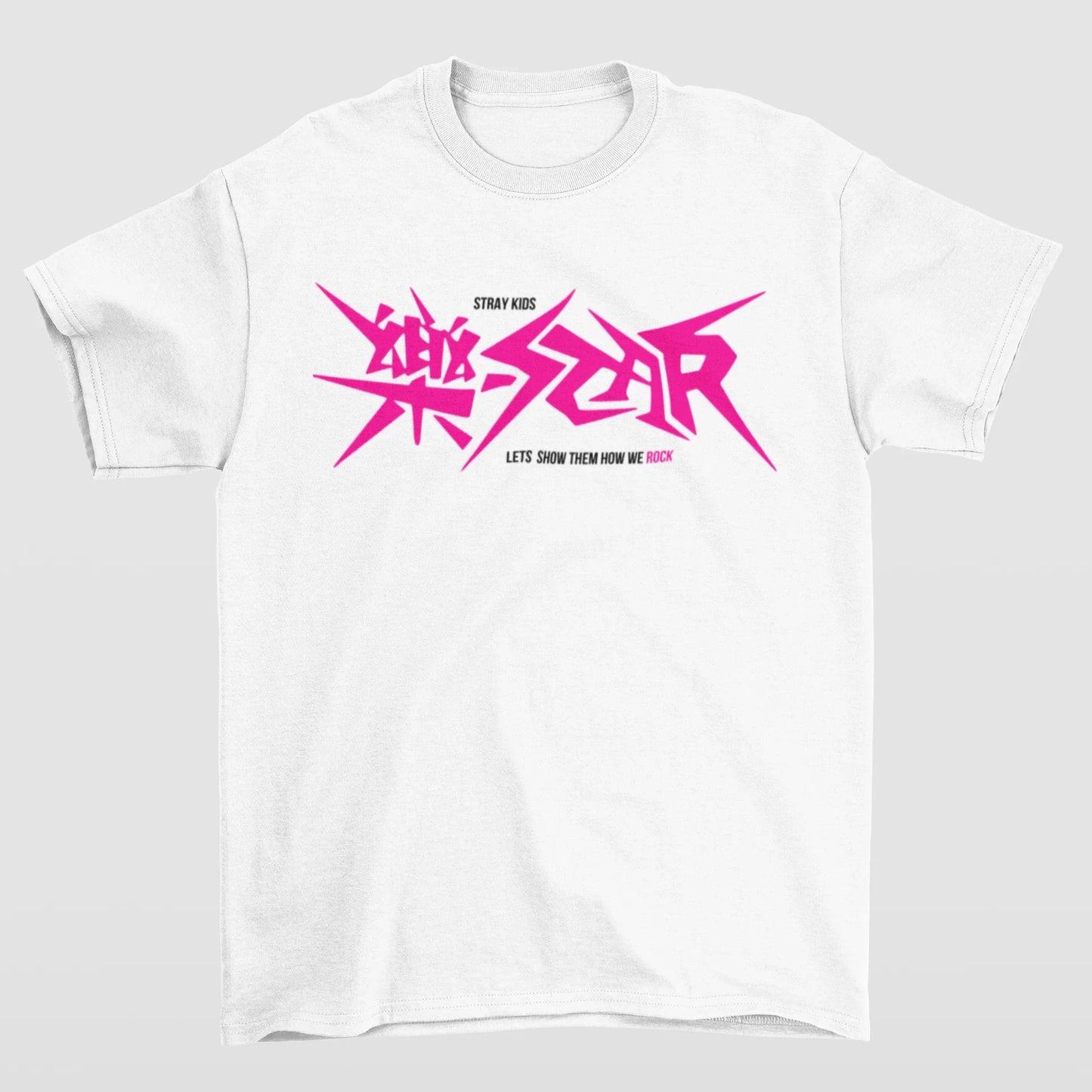 Camiseta Básica Stray Kids Let's Show How We Rock
