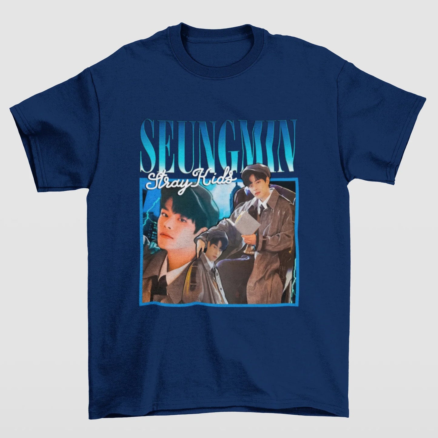 Camiseta Básica Stray Kids Seungmin Retro