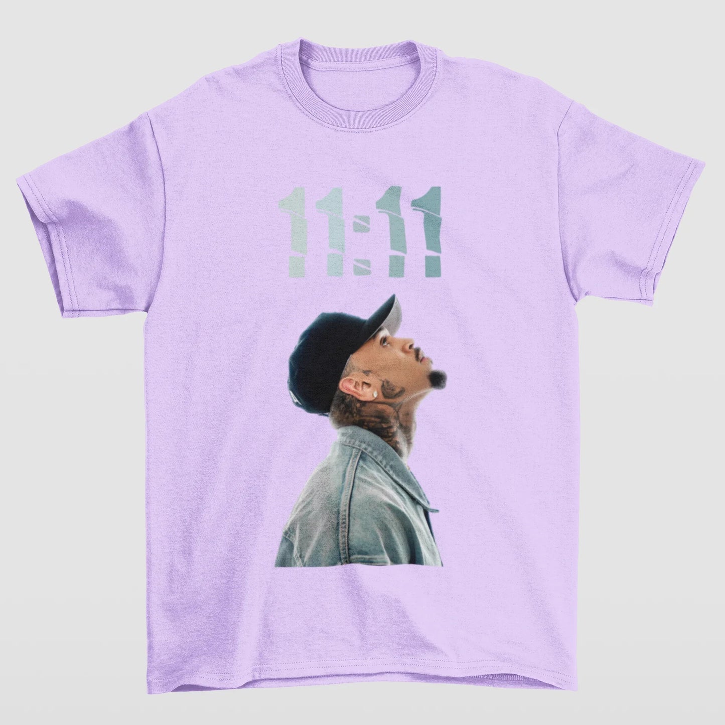 Camiseta Básica Chris Brown 11:11- LILÁS