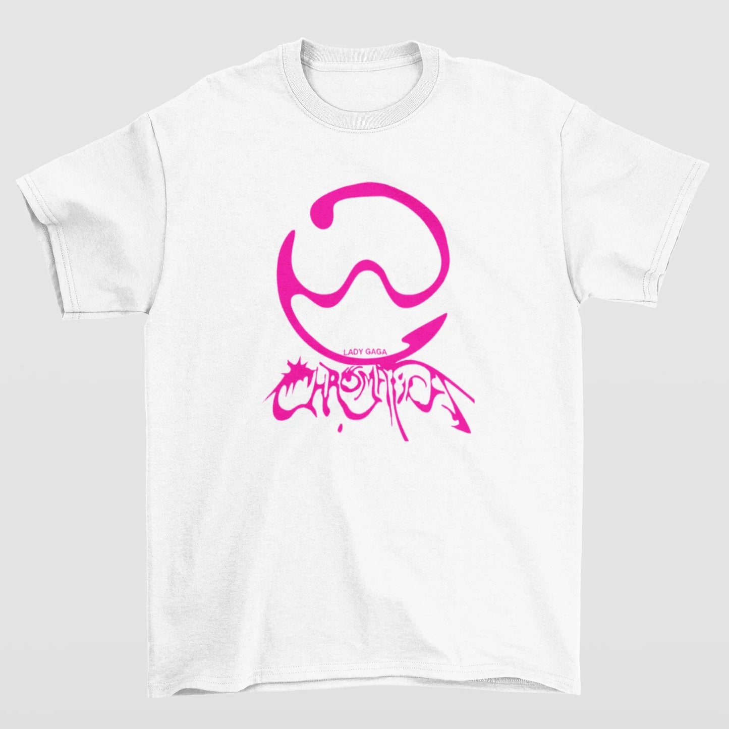 Camiseta Básica Lady Gaga Chromatica Graphic Design