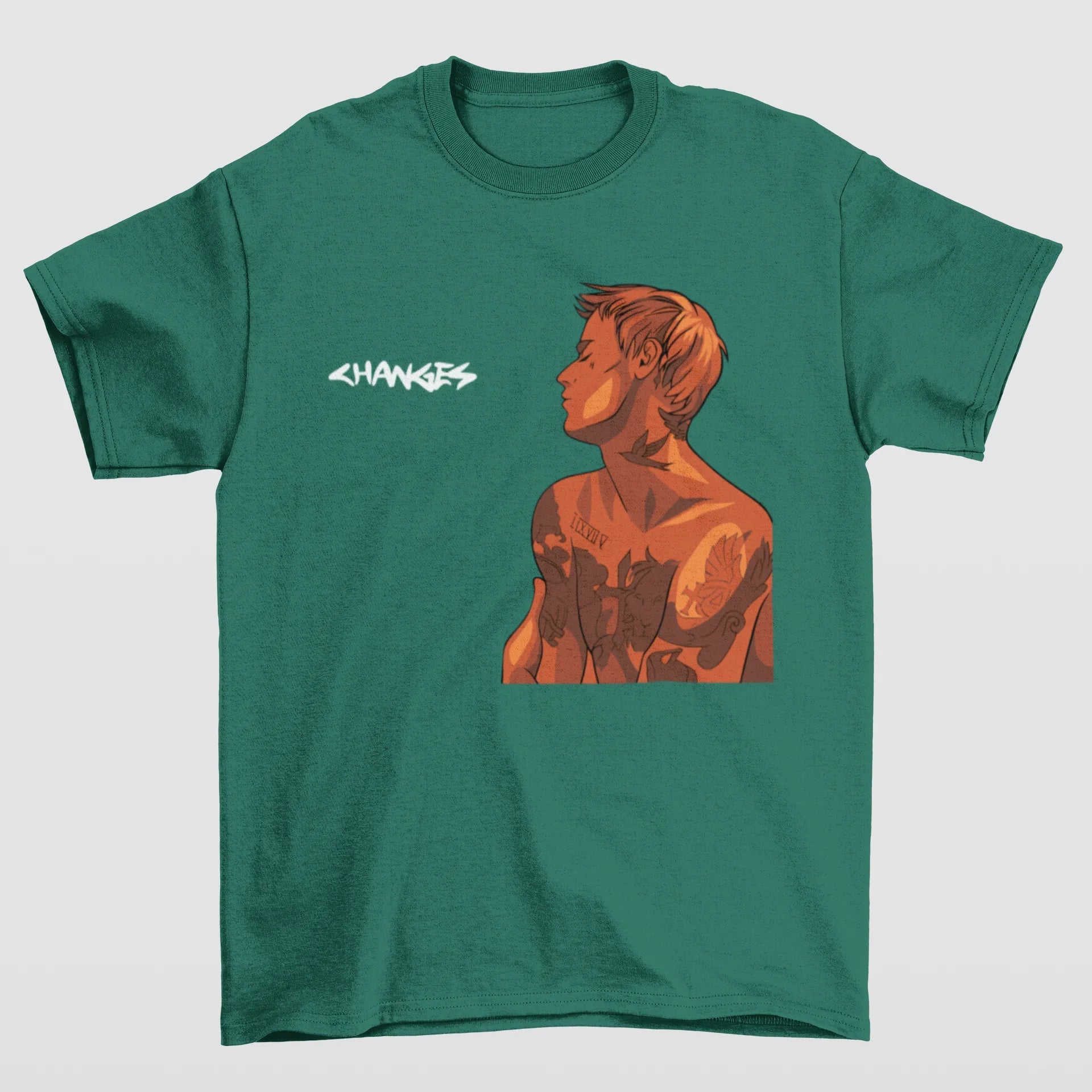 Camiseta Básica Justin Bieber Changes- verde