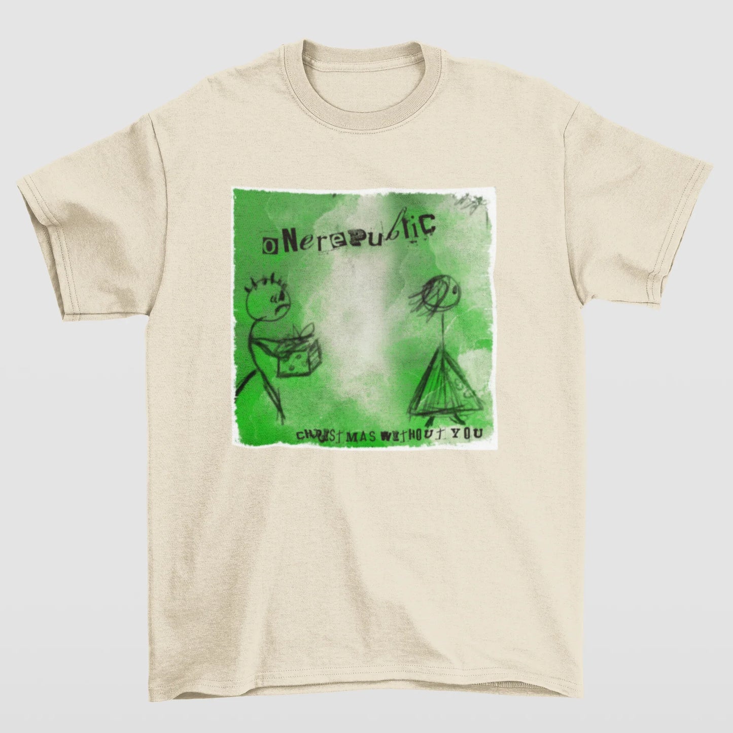 Camiseta Básica OneRepublic Christmas Without You- pérola