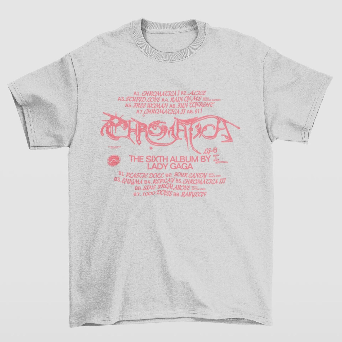 Camiseta Básica Lady Gaga Sixth Album
