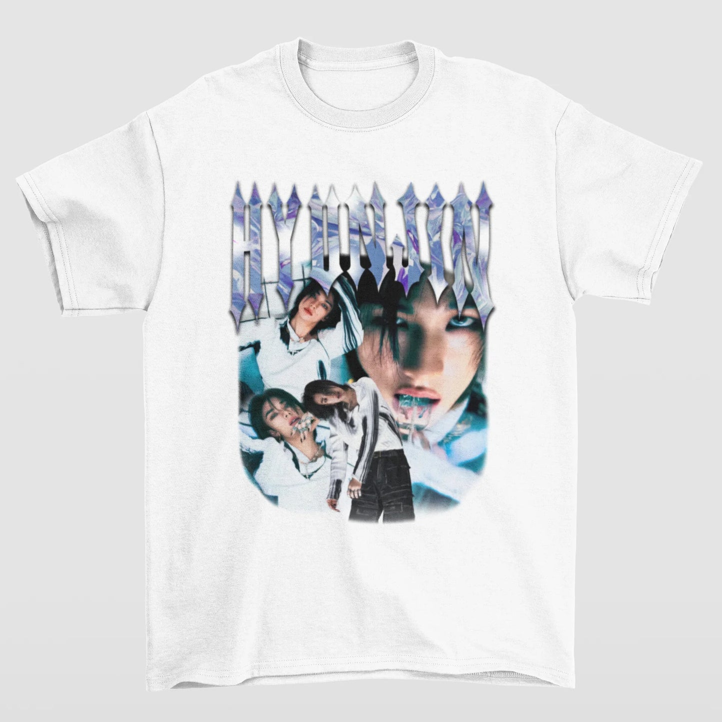 Camiseta Básica Stray Kids Hyunjin Graphic Collab