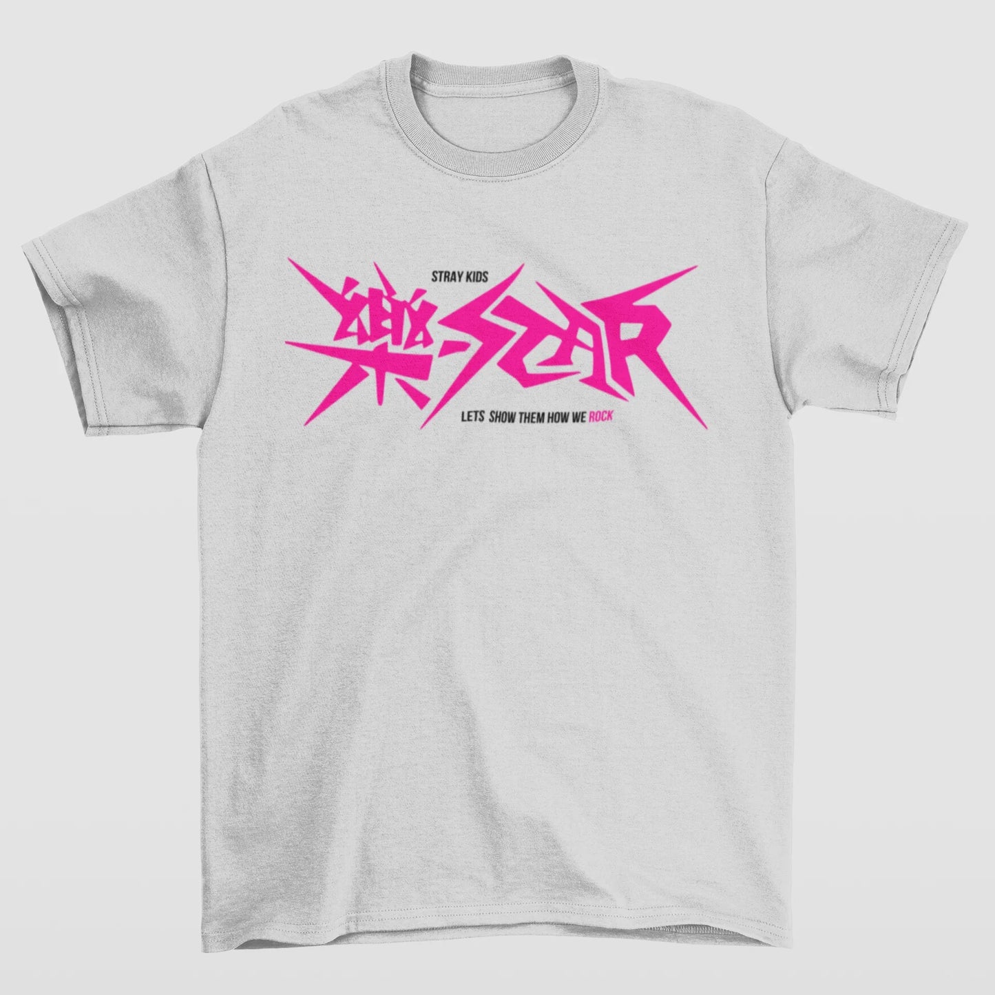 Camiseta Básica Stray Kids Let's Show How We Rock