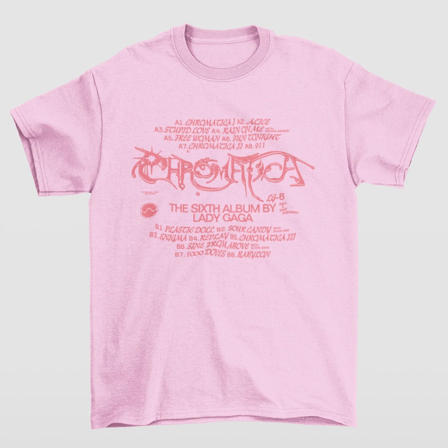 Camiseta Básica Lady Gaga Sixth Album