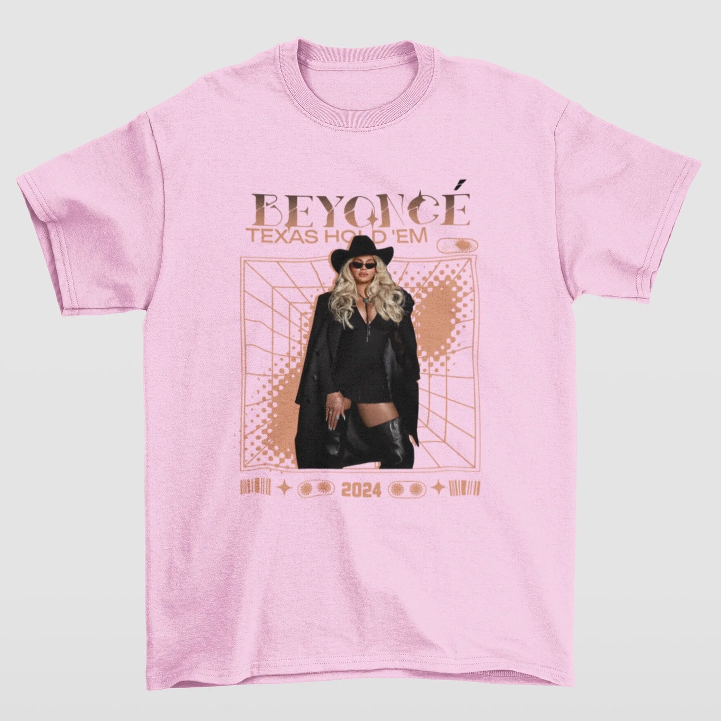 Camiseta Básica Beyonce Carter Graphic- rosa bebe