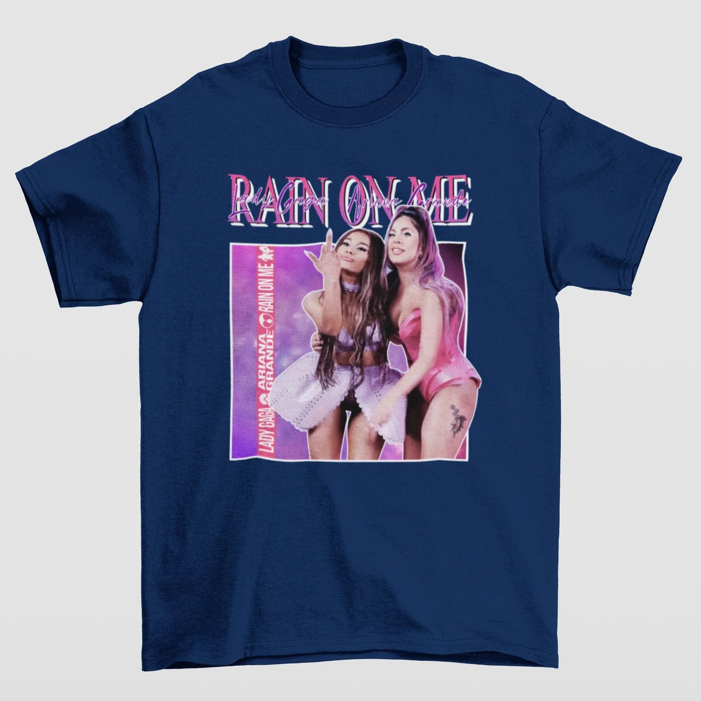 Camiseta Básica Lady Gaga Rain on Me