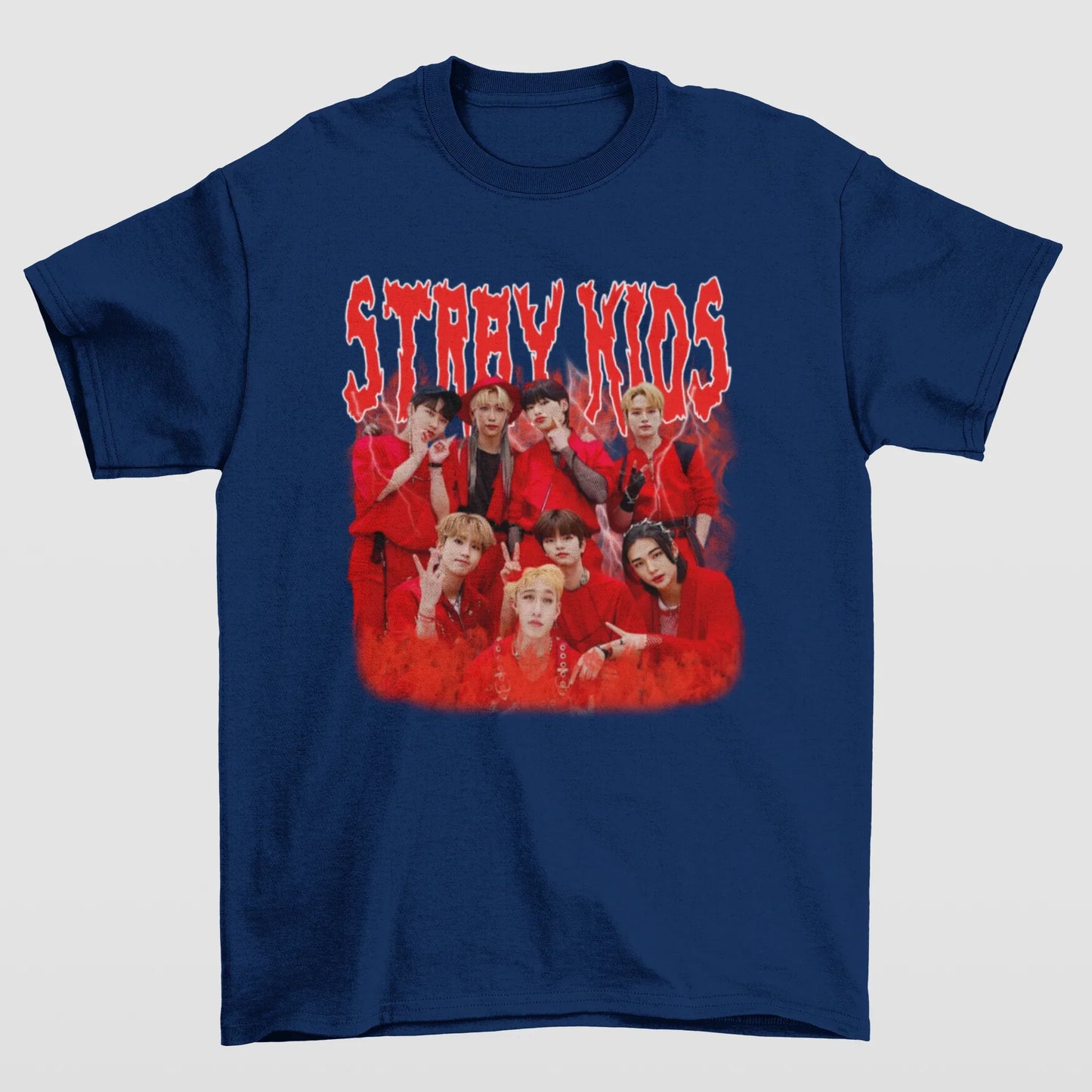 Camiseta Básica Stray Kids Retro 90's