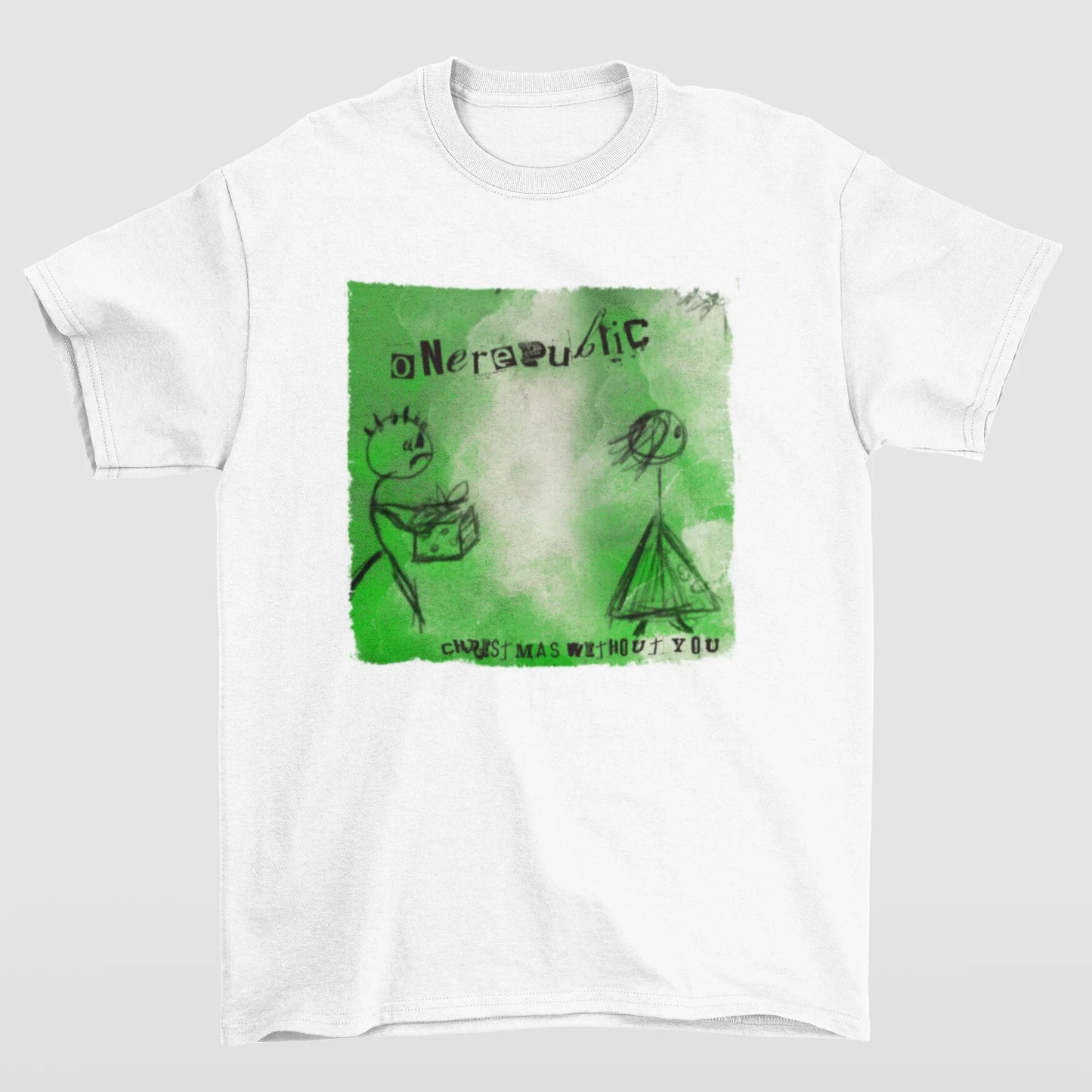 Camiseta Básica OneRepublic Christmas Without You- branco