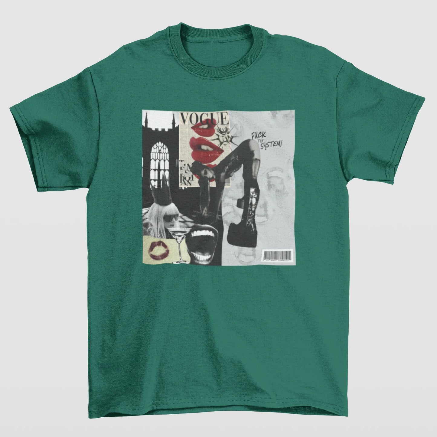 Camiseta Básica Lady Gaga Collage Art