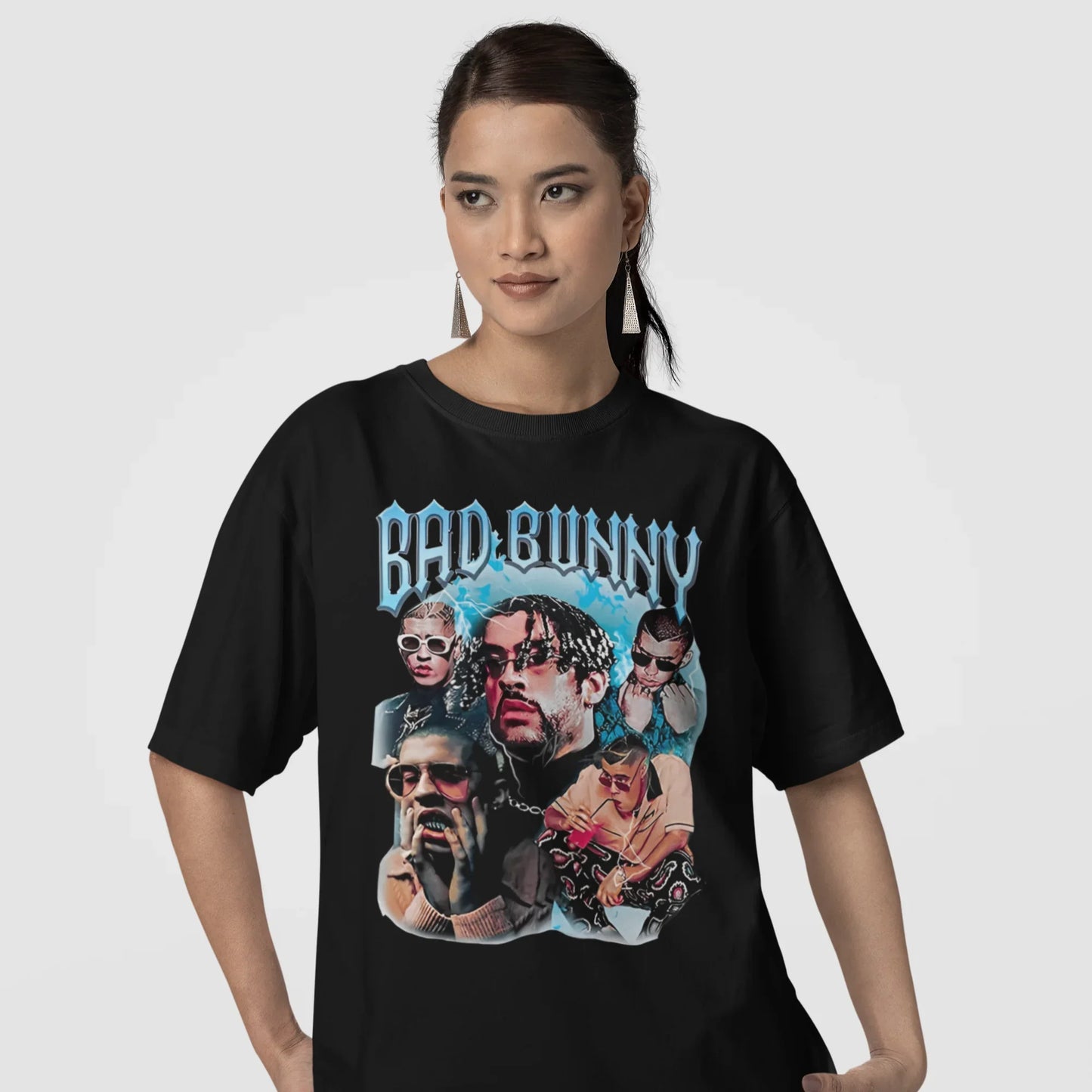 Camiseta Básica Bad Bunny Style