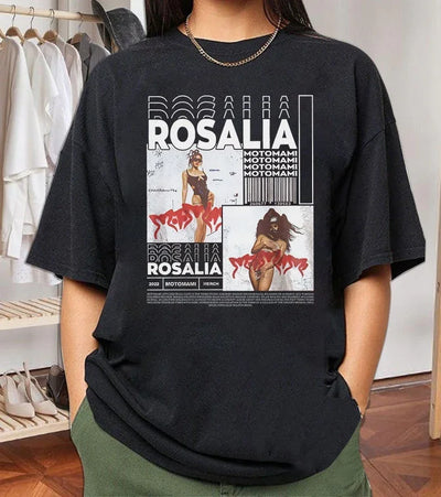 Camiseta Básica Rosalia Motomami Vintage