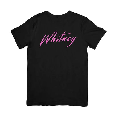 Camiseta Básica Whitney Houston Name-PRETO