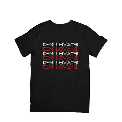Camiseta Básica Demi Lovato Name Logo Preto