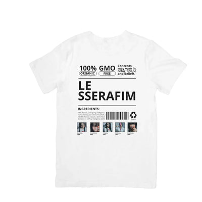 Camiseta Básica Le Sserafim Organic - branco