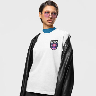 Camiseta Básica Lady Gaga Mission Patch