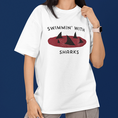 Camiseta Básica Imagine Dragond Swimmin' With Sharks