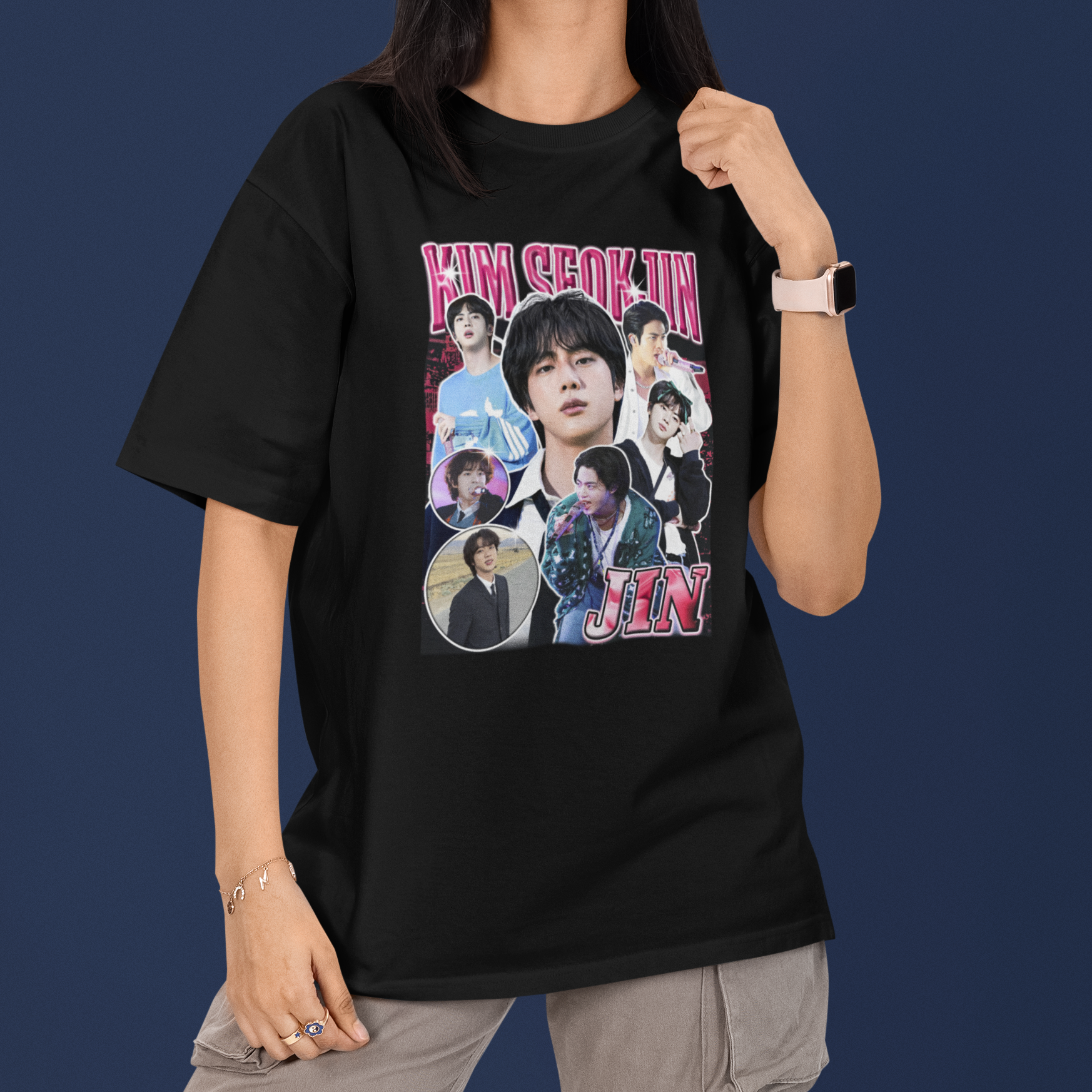 Camiseta Básica BTS Jin Graphic – Saoko