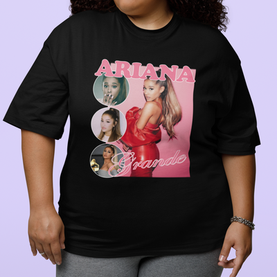 Camiseta Básica Ariana Grande Vintage Aesthetic