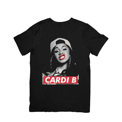 Camiseta Básica Cardi B P&b Preto