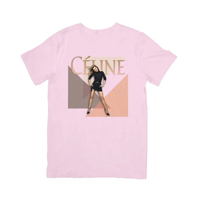 Camiseta Básica Céline Dion Photo Rosa Bebê