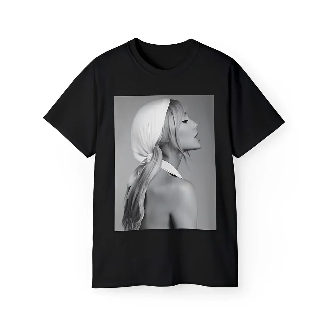 Camiseta Básica Ariana Grande Photo - Preto