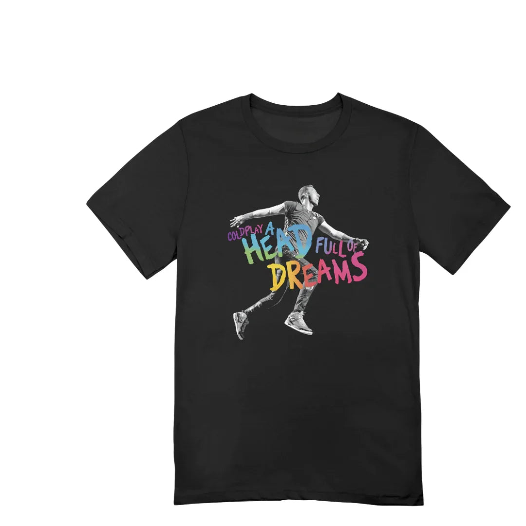 Camiseta Básica Coldplay Photo P&B-PRETO