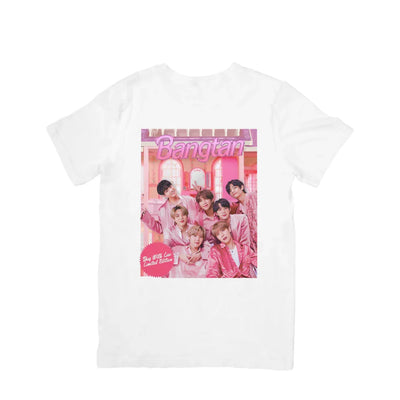 Camiseta Básica BTS Pink Boys-BRANCO